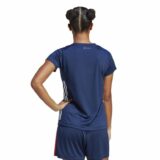 T-shirt d'échauffement équipe de france femme bleu adidas